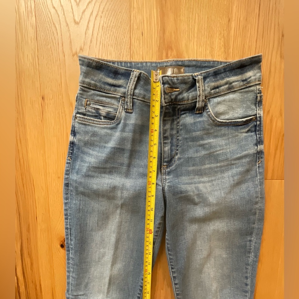 NWOT, Kurt from the Kluth “Natalie” Boot Cut Mid Rise Blue Jeans, Size 0 - Picture 8 of 9